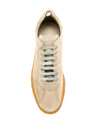 beige Wildleder niedrige Sneakers von Officine Creative