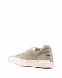 beige Wildleder niedrige Sneakers von Officine Creative