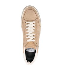 beige Wildleder niedrige Sneakers von Officine Creative