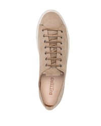 beige Wildleder niedrige Sneakers von Buttero