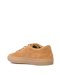 beige Wildleder niedrige Sneakers von Common Projects