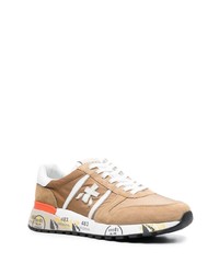 beige Wildleder niedrige Sneakers von Premiata