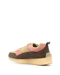 beige Wildleder niedrige Sneakers von Clarks Originals