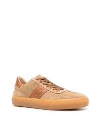 beige Wildleder niedrige Sneakers von Tod's