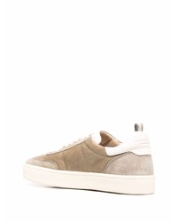 beige Wildleder niedrige Sneakers von Officine Creative