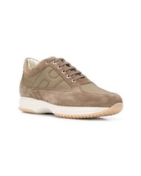 beige Wildleder niedrige Sneakers von Hogan