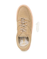 beige Wildleder niedrige Sneakers von Clarks Originals