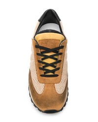 beige Wildleder niedrige Sneakers von Maison Margiela