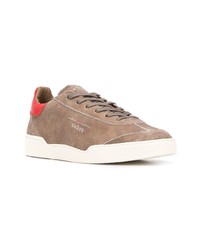 beige Wildleder niedrige Sneakers von Ghoud