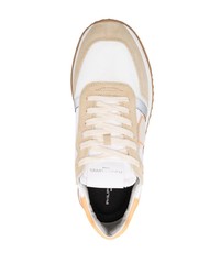 beige Wildleder niedrige Sneakers von Philippe Model Paris