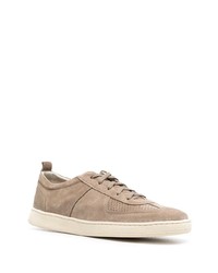 beige Wildleder niedrige Sneakers von Henderson Baracco