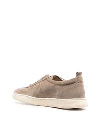 beige Wildleder niedrige Sneakers von Henderson Baracco