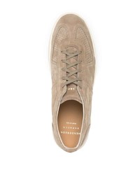 beige Wildleder niedrige Sneakers von Henderson Baracco