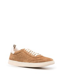 beige Wildleder niedrige Sneakers von Officine Creative