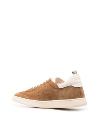 beige Wildleder niedrige Sneakers von Officine Creative