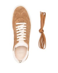 beige Wildleder niedrige Sneakers von Officine Creative