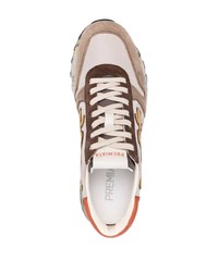 beige Wildleder niedrige Sneakers von Premiata