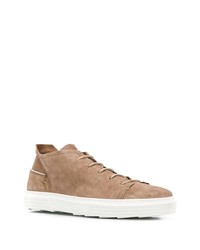 beige Wildleder niedrige Sneakers von Moma