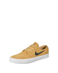 beige Wildleder niedrige Sneakers von Nike Sportswear