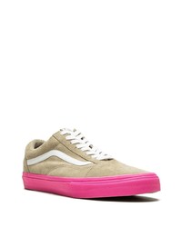 beige Wildleder niedrige Sneakers von Vans