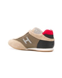 beige Wildleder niedrige Sneakers von Hogan