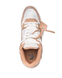 beige Wildleder niedrige Sneakers von Off-White