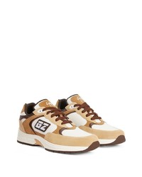 beige Wildleder niedrige Sneakers von Giuseppe Zanotti