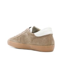 beige Wildleder niedrige Sneakers von Philippe Model