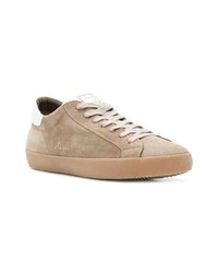 beige Wildleder niedrige Sneakers von Philippe Model