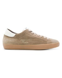 beige Wildleder niedrige Sneakers von Philippe Model