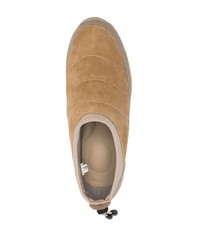 beige Wildleder niedrige Sneakers von Suicoke