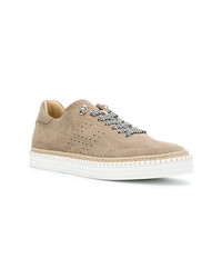 beige Wildleder niedrige Sneakers von Hogan