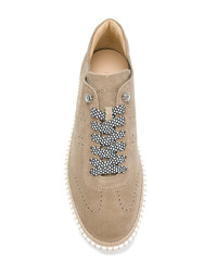 beige Wildleder niedrige Sneakers von Hogan