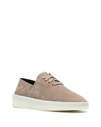 beige Wildleder niedrige Sneakers von Fear Of God