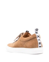 beige Wildleder niedrige Sneakers von DUKE & DEXTE