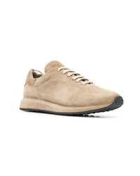 beige Wildleder niedrige Sneakers von Officine Creative