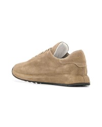 beige Wildleder niedrige Sneakers von Officine Creative