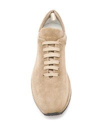 beige Wildleder niedrige Sneakers von Officine Creative