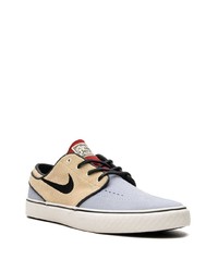 beige Wildleder niedrige Sneakers von Nike