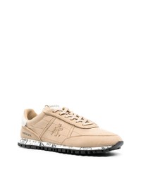 beige Wildleder niedrige Sneakers von Premiata