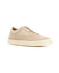 beige Wildleder niedrige Sneakers von Yeezy