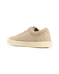 beige Wildleder niedrige Sneakers von Yeezy