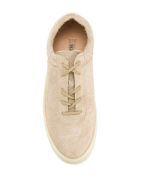 beige Wildleder niedrige Sneakers von Yeezy