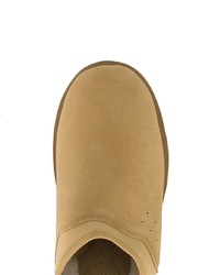 beige Wildleder niedrige Sneakers von Suicoke