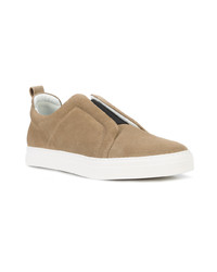 beige Wildleder niedrige Sneakers von Pierre Hardy