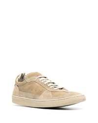 beige Wildleder niedrige Sneakers von Officine Creative