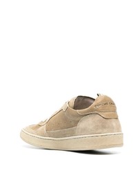 beige Wildleder niedrige Sneakers von Officine Creative