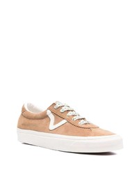 beige Wildleder niedrige Sneakers von Vans