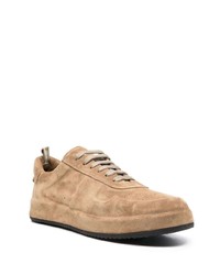 beige Wildleder niedrige Sneakers von Officine Creative