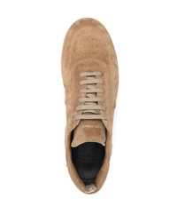 beige Wildleder niedrige Sneakers von Officine Creative